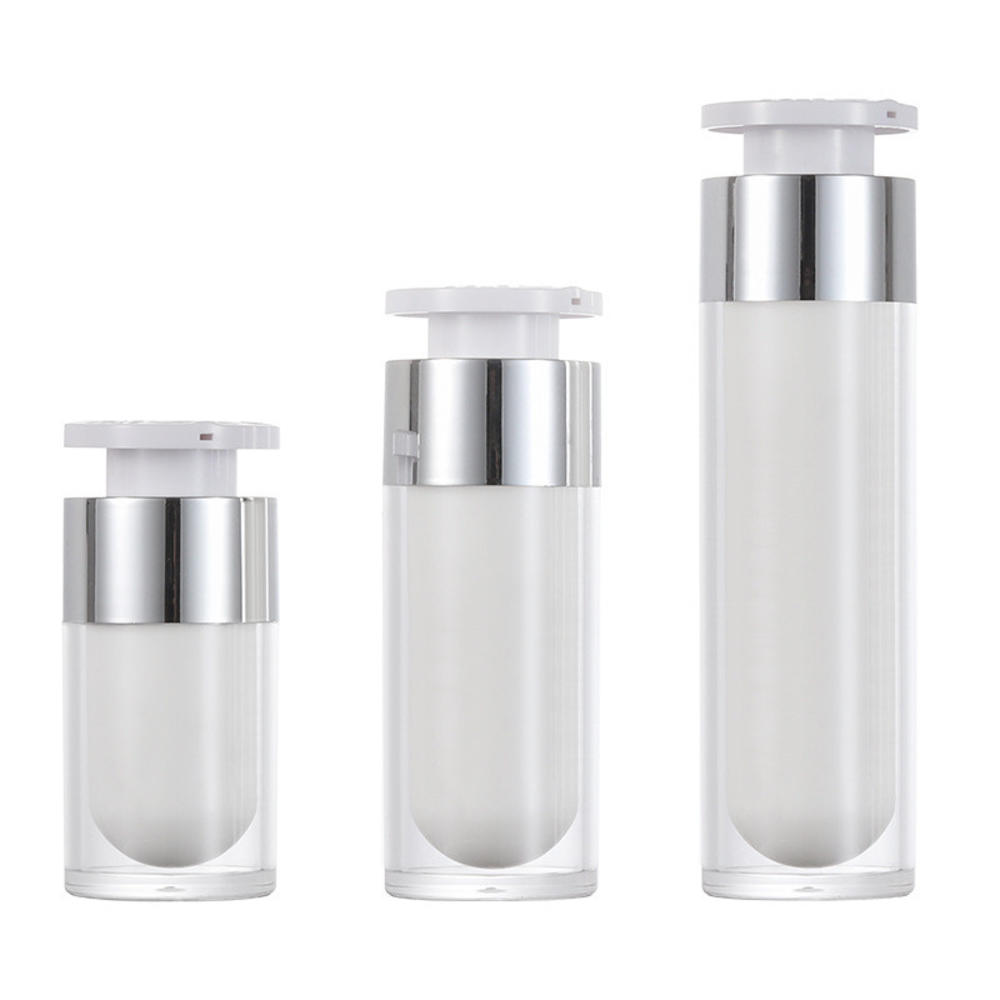 Pot sans air en acrylique blan - Luxury Skincare Packaging avis et prix